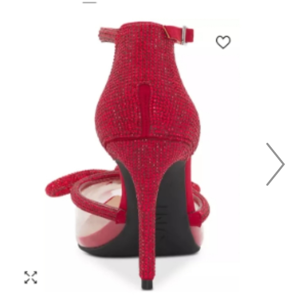Red Rhinestone heels 👠 - Picture 3 of 12